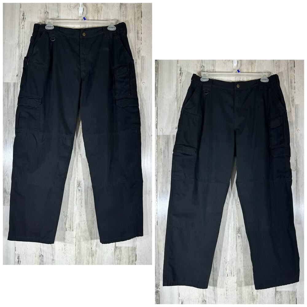 5.11 Tactical‎ Mens Pants Taclite Ripstop Cargo Black Size 40x32 Lot of 2 READ
